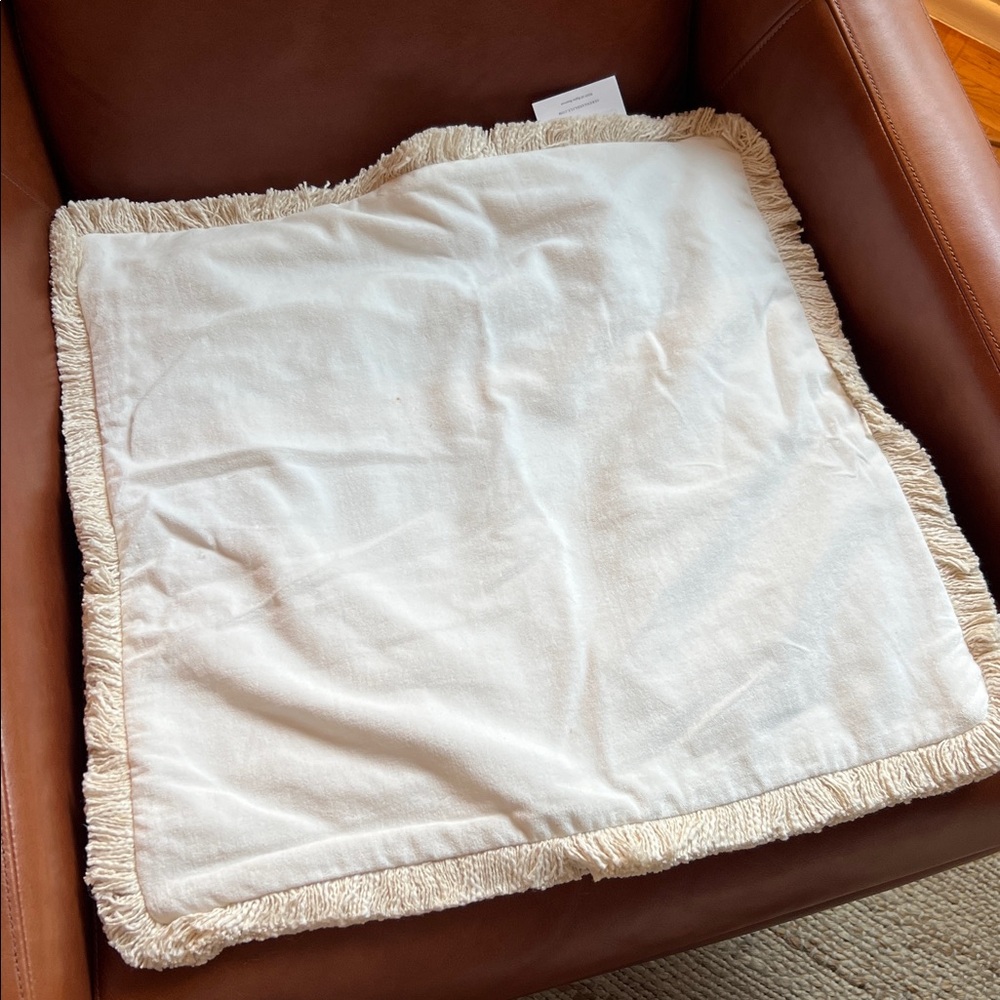 NWT! Serena & Lily Bowden Velvet 20” Pillow Cover in French White - Picture 3 of 5